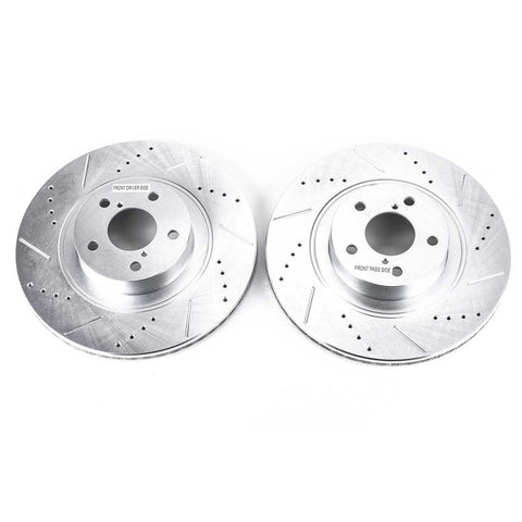 Power Stop 2013 - 2020 Scion FR-S / Subaru BRZ / Toyota 86 Front Evolution Drilled & Slotted Rotors - Pair