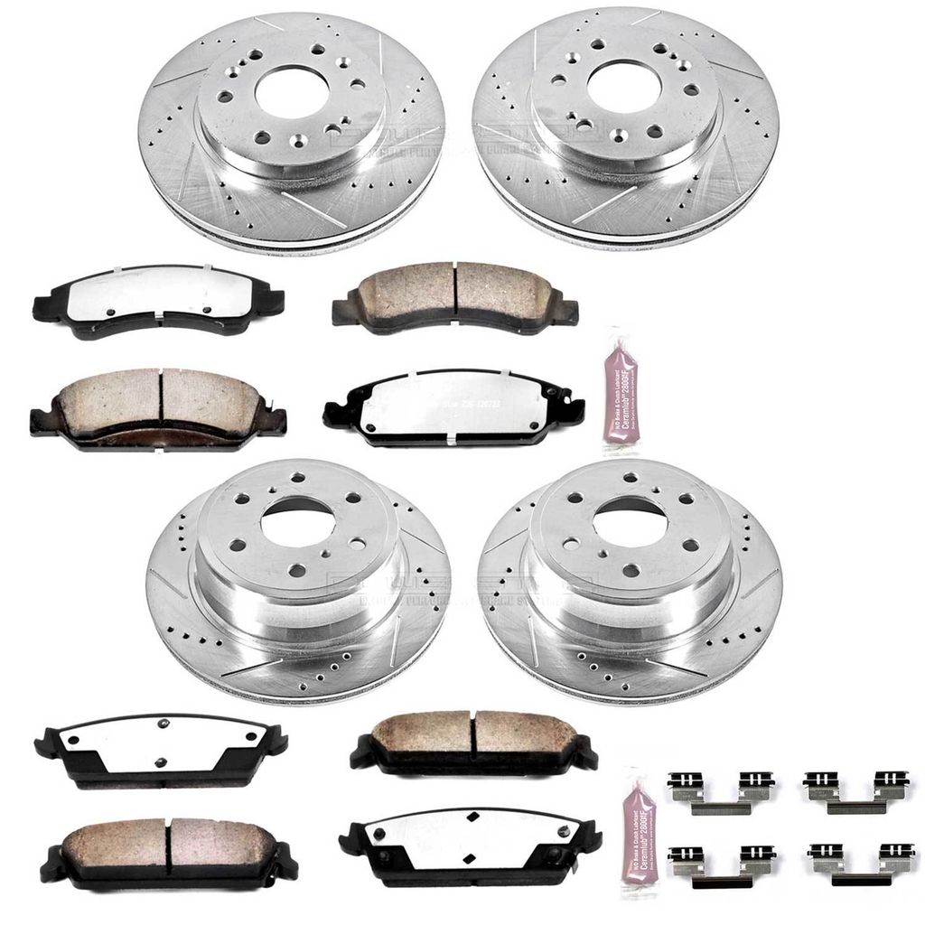 Power Stop 2007 - 2014 Sierra / Silverado / 2008 - 2014 Cadillac Escalade Front & Rear Z36 Truck & Tow Brake Kit