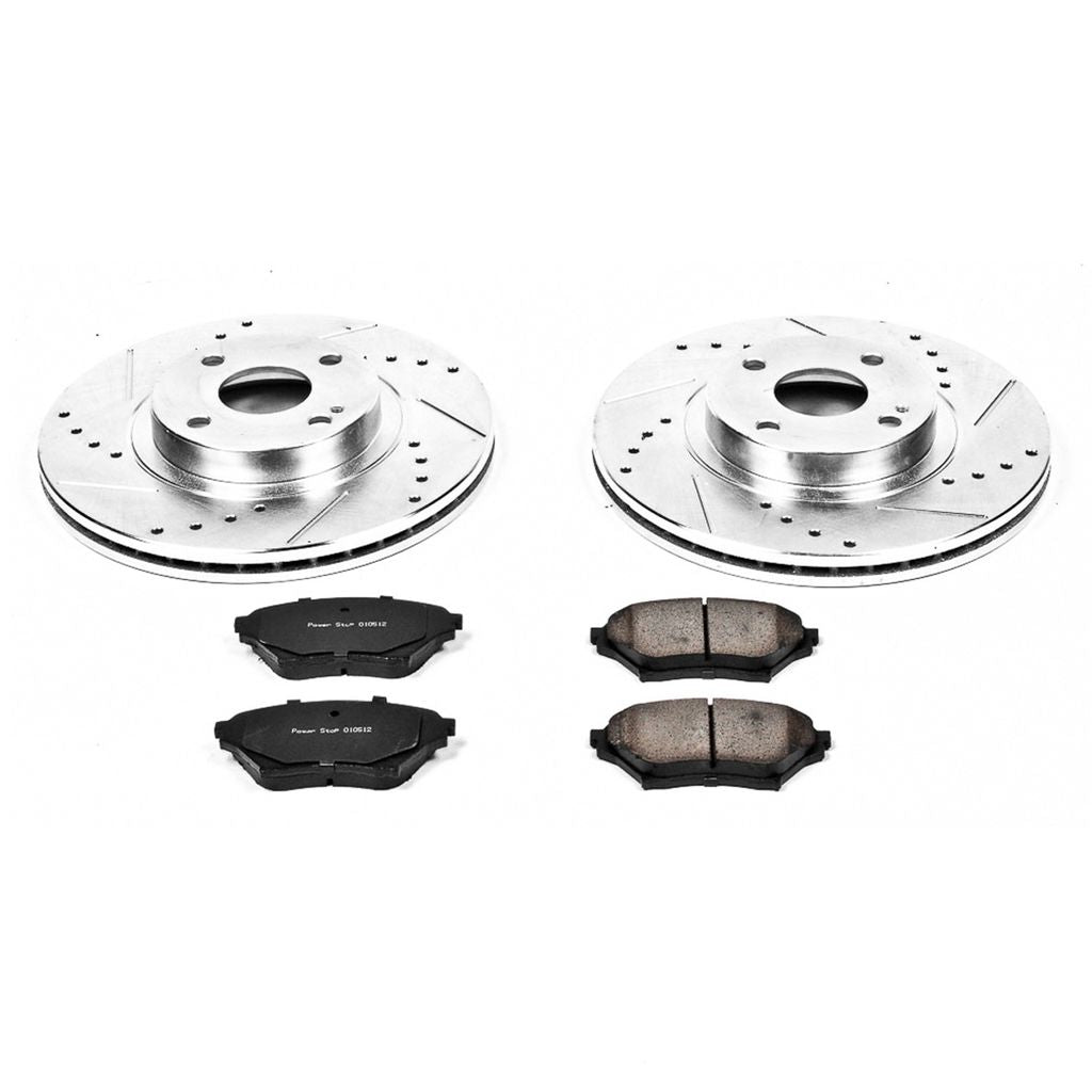 Power Stop 2001 - 2005 Mazda Miata (Sport Suspension 270mm Front ) Front Z23 Evolution Sport Brake Kit