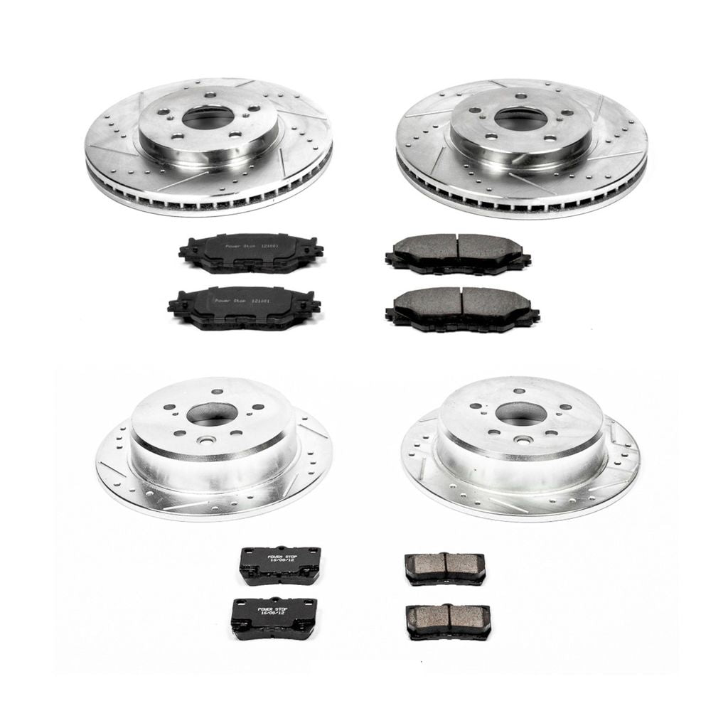 Power Stop 2006 - 2013 Lexus IS250 Front & Rear Z23 Evolution Sport Brake Kit