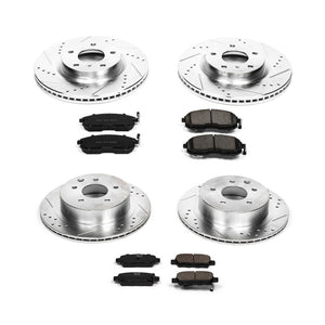 Power Stop 2003 - 2005 Infiniti G35 / Nissan 350Z Front & Rear Z23 Evolution Sport Brake Kit