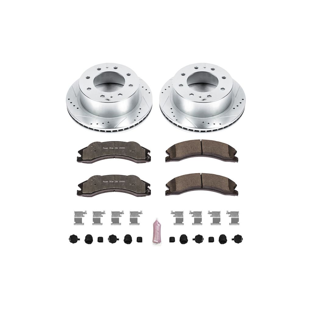 Power Stop 2011 - 2020 GMC Sierra / Chevy Silverado 2500 HD / 3500 HD Rear Z36 Truck & Tow Brake Kit