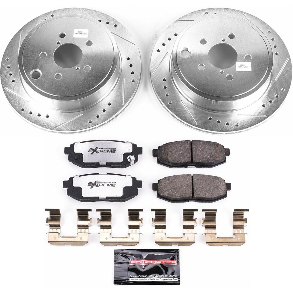 Power Stop 2013 + Scion FR-S / Subaru BRZ / Toyota 86 / 2022+ GR86 Rear Z26 Street Warrior Brake Kit