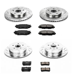 Power Stop 2010 - 2013 Lexus IS250 Front & Rear Z23 Evolution Sport Brake Kit