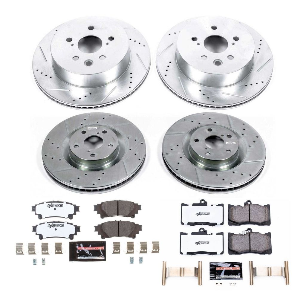 Power Stop 2014 - 2015 Lexus IS350 Front & Rear Z26 Street Warrior Brake Kit