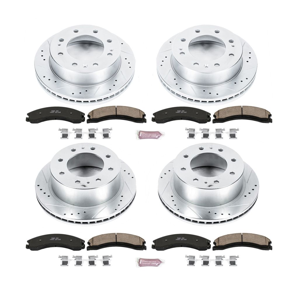 Power Stop 2015 - 2019 GMC Sierra / Chevrolet Silverado 2500 HD Front & Rear Z23 Evolution Brake Kit