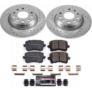 Power Stop 2015 Audi Q3 / 2012 - 2017 Tiguan Rear Z23 Evolution Sport Brake Kit