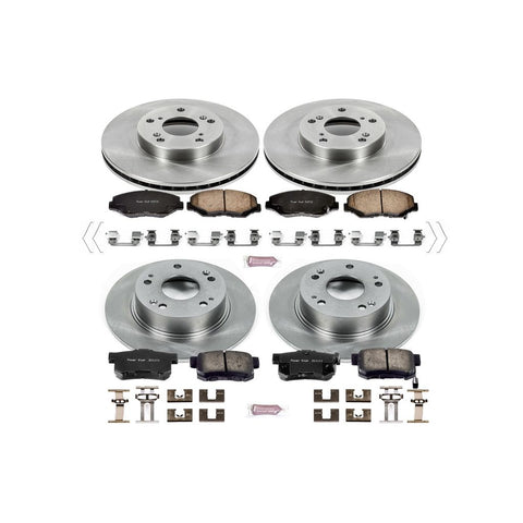 Power Stop 2003 - 2007 Honda Accord 2.4L Front & Rear Autospecialty Brake Kit