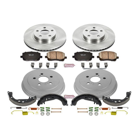 Power Stop 2003 - 2008 Toyota Corolla ( Assembled in Japan ) Front & Rear Autospecialty Brake Kit