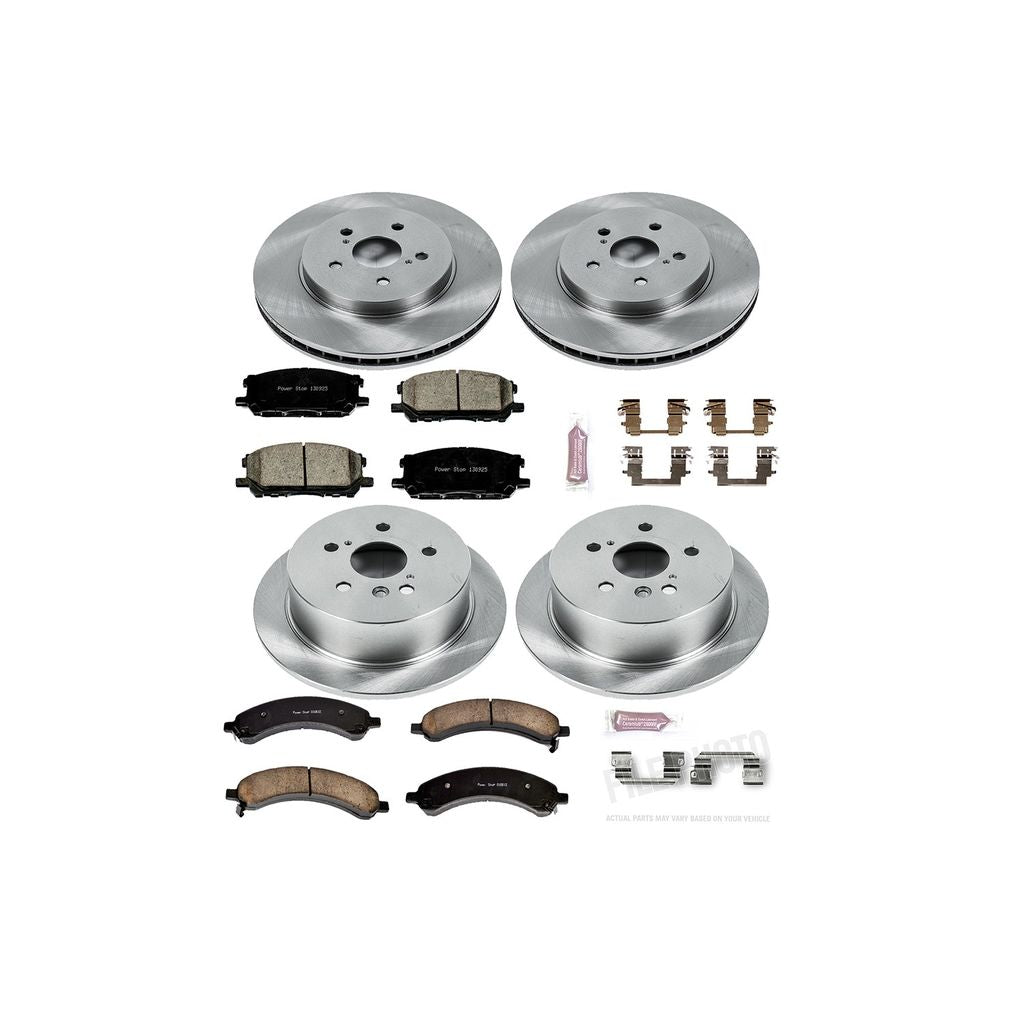 Power Stop  2004 - 2006 Lexus RX330 / 2007 - 2009 RX350 / 2006 - 2007 Hybrid Highlander Front & Rear Autospecialty Brake Kit