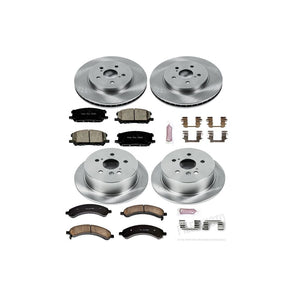 Power Stop  2004 - 2006 Lexus RX330 / 2007 - 2009 RX350 / 2006 - 2007 Hybrid Highlander Front & Rear Autospecialty Brake Kit