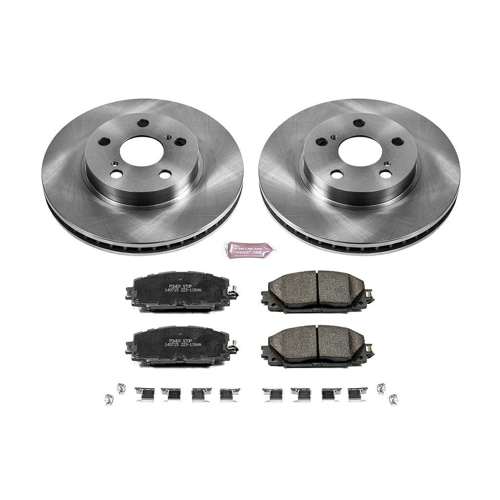 Power Stop 2011 - 2017 Lexus CT200h / 2010 - 2015 Toyota Prius Front Autospecialty Brake Kit