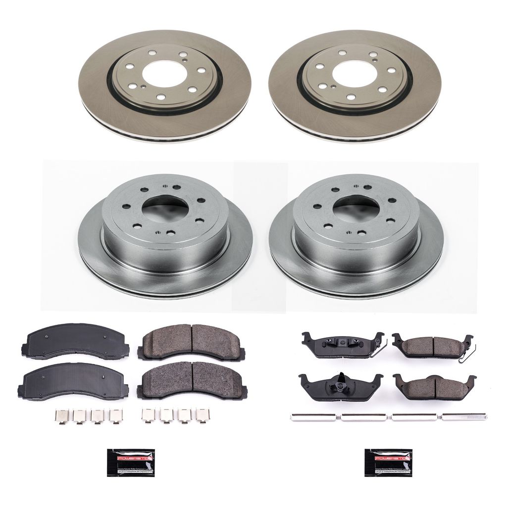 Power Stop 2010 - 2011 Ford F-150 7 Lug Models Front & Rear Autospecialty Brake Kit