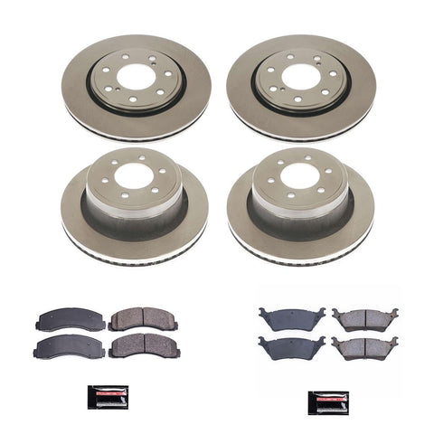 Power Stop 2012 - 2014 Ford F-150 7 Lug Models Front & Rear Autospecialty Brake Kit