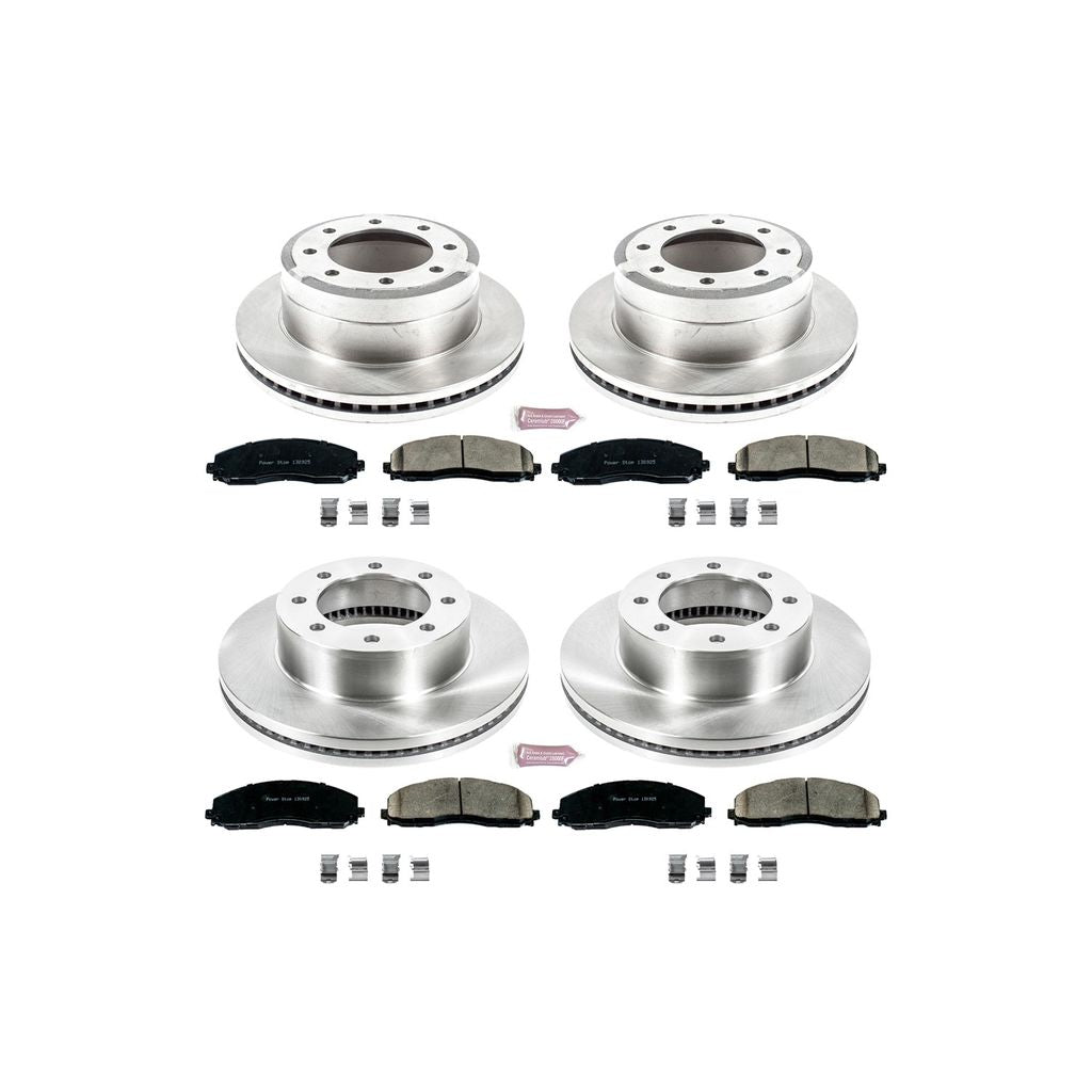 Power Stop 2013 - 2022 Ford F-350 Super Duty Single Rear Wheel / F-250 4WD Front & Rear Autospecialty Brake Kit