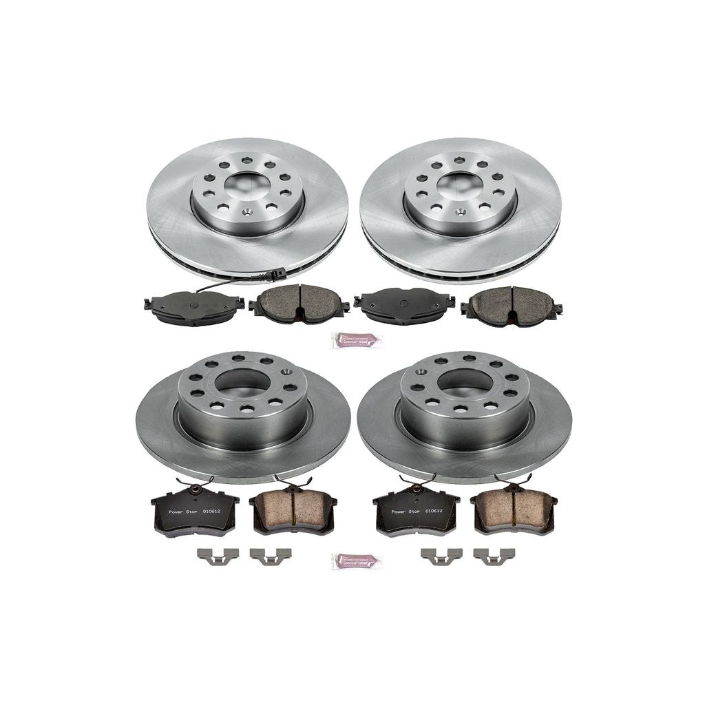 Power Stop 2015 Volkswagen Golf TDI / Sportwagen TDI Front & Rear Autospecialty Brake Kit