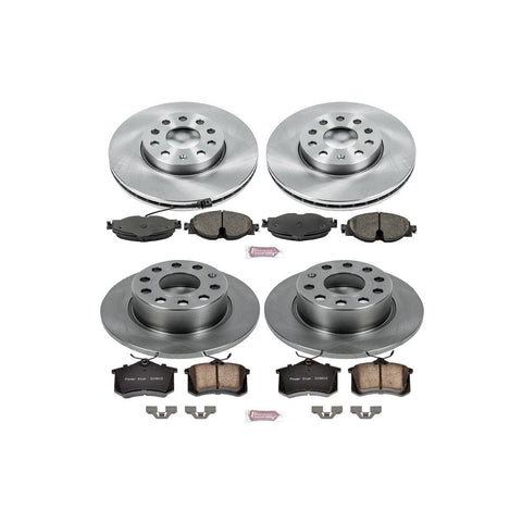 Power Stop 2015 Volkswagen Golf TDI / Sportwagen TDI Front & Rear Autospecialty Brake Kit