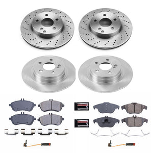 Power Stop 2008 - 2012 Mercedes-Benz C300 Front & Rear Autospecialty Brake Kit