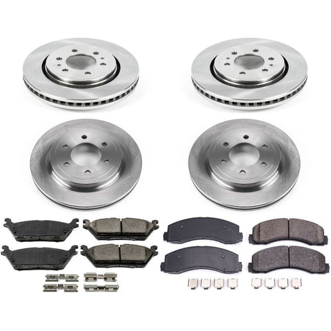 Power Stop 2018 - 2021 Ford Expedition / 2018 - 2020 F-150 / 2018 - 2021 Navigator Front & Rear Autospecialty Brake Kit