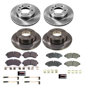 Power Stop 2019 - 2024 Mercedes-Benz Sprinter 2500 with Manual E Brake Front & Rear Autospecialty Brake Kit