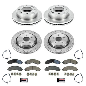 Power Stop 2020 - 2023 GMC Sierra  / Chevy Silverado 2500 HD 3500 HD Front & Rear Autospecialty Brake Kit