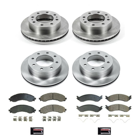 Power Stop 2021 - 2023 Chevy Express 2500 / 3500 (Single Rear Wheel) / 2021 - 2022 GMC Savana 2500 / 3500 (Single Rear Wheel) Front & Rear Autospecialty Brake Kit