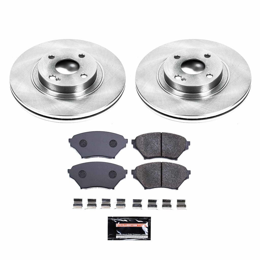 Power Stop 2001 - 2005 ( Sport Suspension 270mm Front Rotors ) Mazda Miata Front Track Day Brake Kit