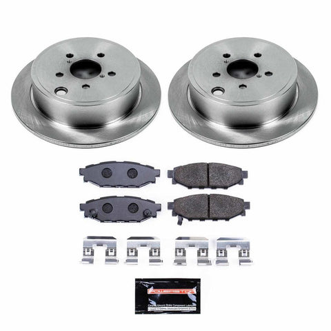 Power Stop 2013 - 2016 Subaru BRZ With Solid Rear Rotors Rear Track Day Brake Kit