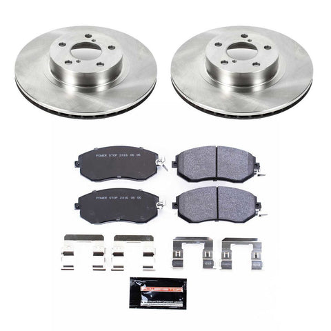 Power Stop 2013 - 2016 Subaru BRZ With Solid Rear Rotors Front Track Day SPEC Brake Kit