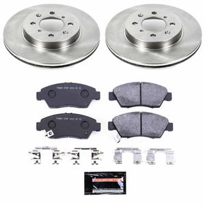 Power Stop 93-95 Honda Civic / 94 - 97 Del Sol / 2007 - 2008 Honda Fit Front Track Day SPEC Brake Kit