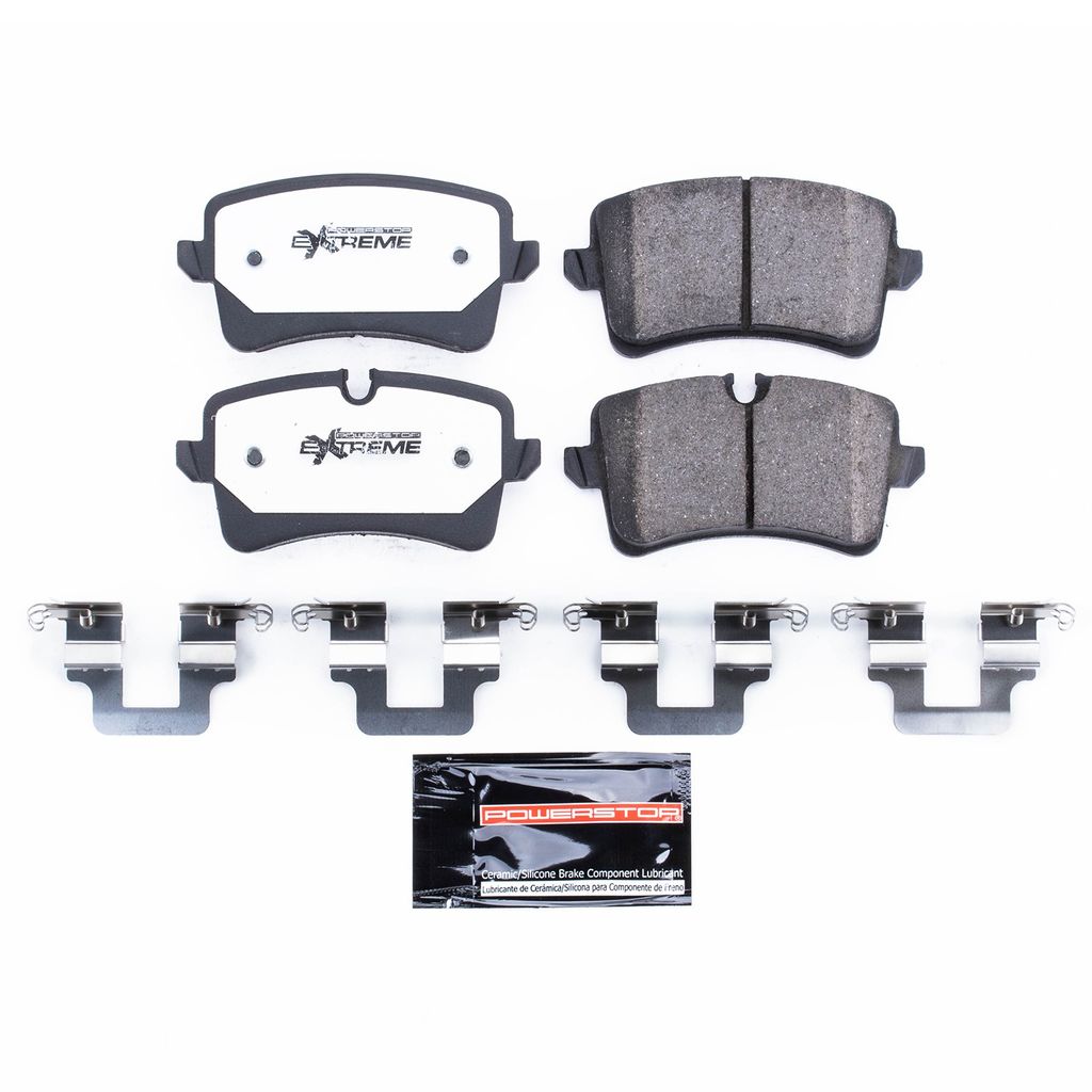 Power Stop 2012 - 2018 Audi A6 / A7 / A8 / 2013 - 2015 RS5 / 2014 - 2018 RS7 / 2013 - 2018 S6 / S7 / S8 Rear Z26 Extreme Street Brake Pads w/Hardware