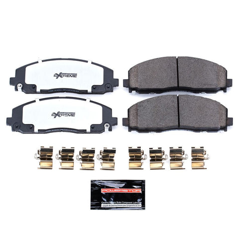 Power Stop 2017 - 2022 Chrysler Pacifica / 2018 + Jeep Wrangler Front Z36 Truck & Tow Brake Pads w/Hardware