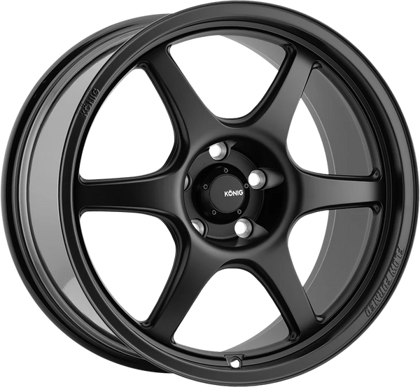 Konig Hexaform 17x8 4x100 ET45 Matte Black