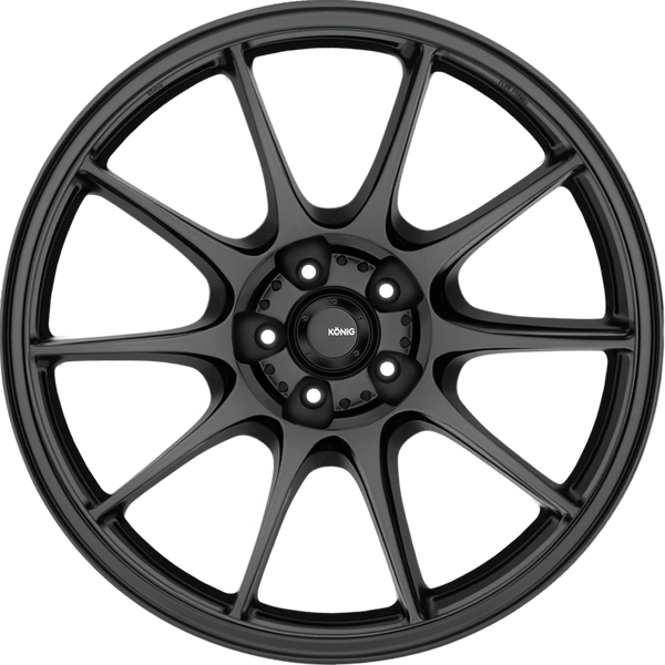 Konig Dekagram 17x8 5x100 ET40 Semi-Matte Black
