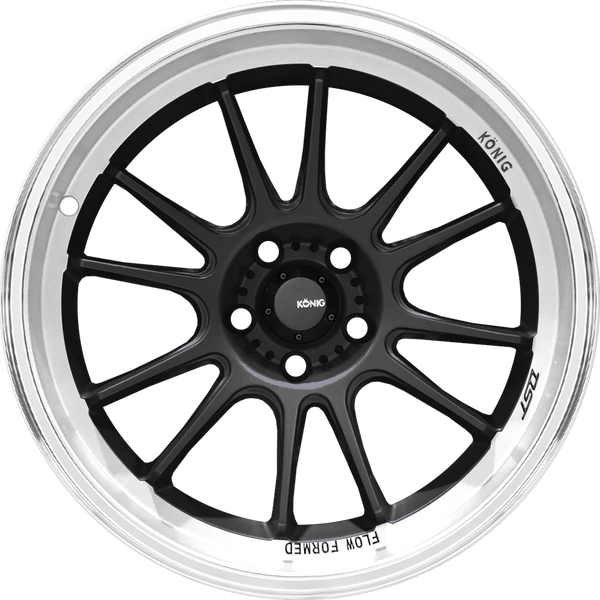 Konig Hypergram 17x9 5x100 ET40 Metallic Carbon w/ Machined Lip
