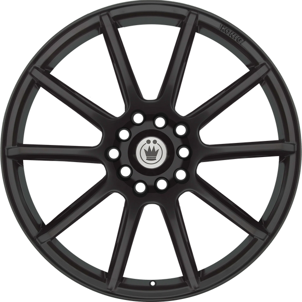 Konig Control 14x6 4x100 / 4x108 ET38 Matte Black