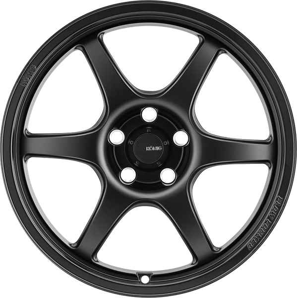 Konig Hexaform 15x9 4x100 ET35 Matte Black