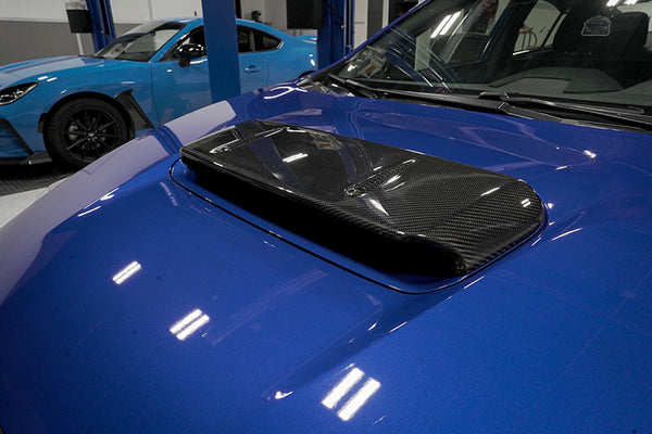 OLM V1 CF Hood Scoop Cover - Subaru WRX 2022+