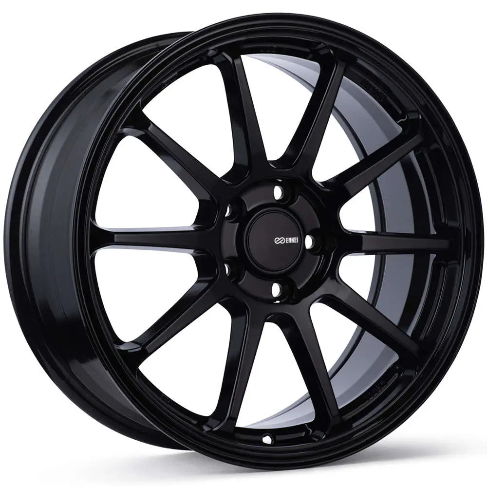 Enkei PX-10 18x8 5x112 45mm Offset 72.6mm Bore Gloss Black Wheel