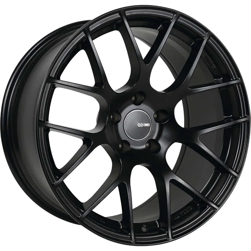 Enkei Raijin 19x8 45mm Offset 5x114.3 Bolt Pattern 72.6 Bore Dia Black Wheel