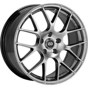 Enkei Raijin 18x8.5 35mm Offset 5x114.3 Bolt Pattern 72.6 Bore Diameter Hyper Silver Wheel