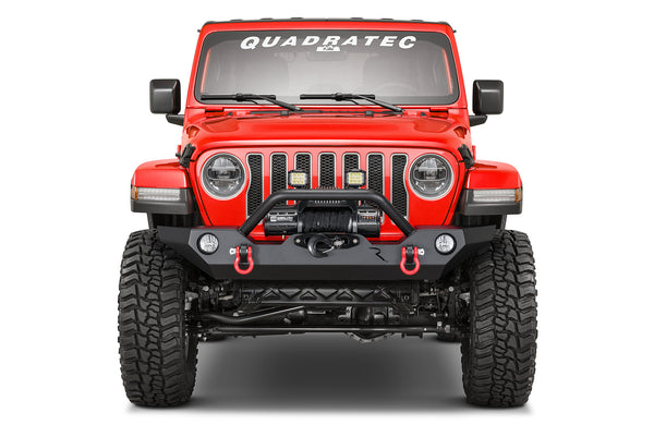 Rampage 2007 + Jeep Wrangler JL/JK & 2020 + Gladiator JT Rock Rage Front Bumper - Black