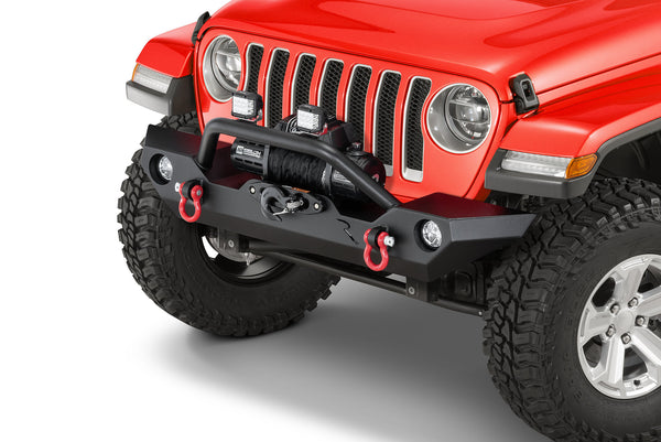 Rampage 2007 + Jeep Wrangler JL/JK & 2020 + Gladiator JT Rock Rage Front Bumper - Black