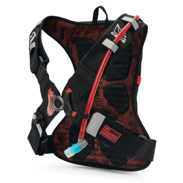 USWE Moto Hydro Hydration Pack 4L - Black/Factory Orange - Race Fit