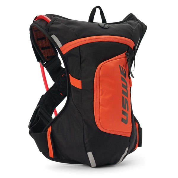 USWE Moto Hydro Hydration Pack 4L - Black/Factory Orange - Race Fit