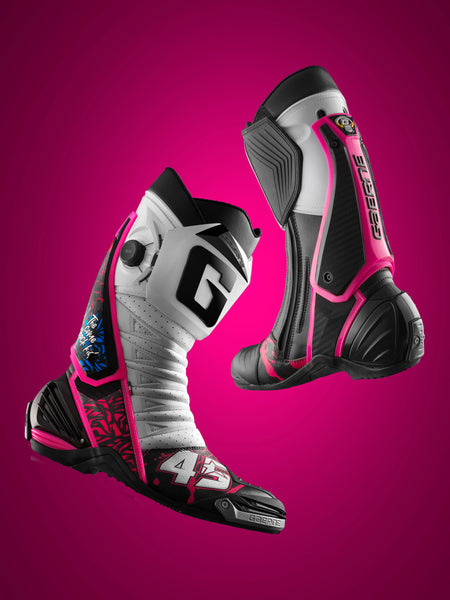 Gaerne GP1 Limited Series Scott Redding Replica Boot Bold White/Pink