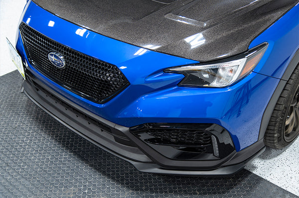 OLM S Style Matte Blk Front Lip - Subaru WRX 2022+