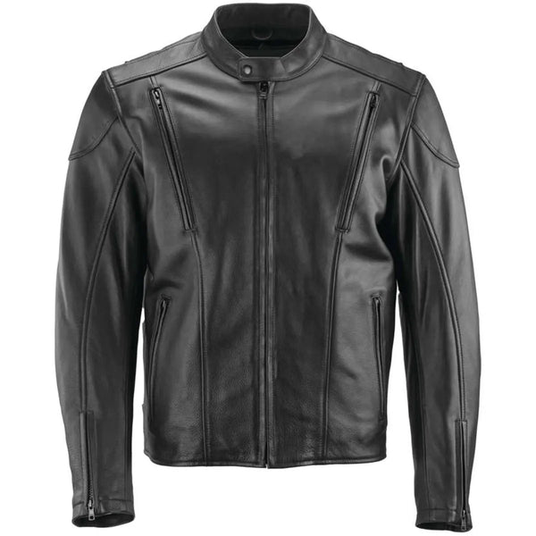 River Road Race Leather Jacket Black