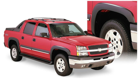 Bushwacker 2003 - 2006 Chevy Avalanche 1500 OE Style Flares 4pc w/out Body Hardware - Black