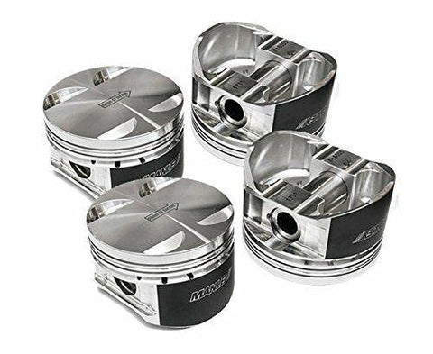 Manley MazdaSpeed 3 MZR 2.3L 87.75mm Bore -13.3cc Dome 9.5:1 CR Pistons w/ Rings - Set of 4
